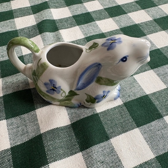 Andrea By Sadek | Art | Floral Rabbit Ceramic Pitcher | Poshmark